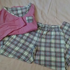 Pink Plaid Pajamas